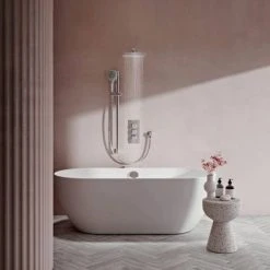 Aqualisa Dream Square Thermostatic Mixer Shower with Adjustable Head, Wall Fixed Head and Bath Fill - DRMDCV3.ADFWBTX.SQR -ShowerLux Shop DRMDCV3.ADFWBTX.SQR D5 460