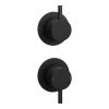 Arezzo Matt Black Concealed Individual Stop Tap + Thermostatic Control Shower Valve 1 Arezzo Matt Black Concealed Individual Stop Tap + Thermostatic Control Shower Valve -ShowerLux Shop EG AZ 36AB n p