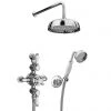 Trafalgar Triple Exposed Thermostatic Shower (inc. Valve, Elbow, Handset + Fixed Shower Head) 1 Trafalgar Triple Exposed Thermostatic Shower (inc. Valve, Elbow, Handset + Fixed Shower Head) -ShowerLux Shop EG LY 25 PK1 p