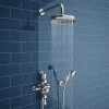 Chatsworth 1928 Triple Exposed Thermostatic Shower (inc. Valve, Elbow, Handset + Fixed Shower Head) 1 Chatsworth 1928 Triple Exposed Thermostatic Shower (inc. Valve, Elbow, Handset + Fixed Shower Head) -ShowerLux Shop EG LY 25V PK1 np