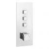 Milan Triple Modern Square Push-Button Shower Valve with 3 Outlets -ShowerLux Shop EG PB 03S p1