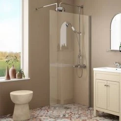 Chatsworth Thermostatic Shower with Diverter, Rigid Riser & Fixed Head -ShowerLux Shop EG TCK 10 d4 460