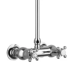 Chatsworth Thermostatic Shower Bar Valve with Rigid Riser & Fixed Head -ShowerLux Shop EG TCK 11 d2 460