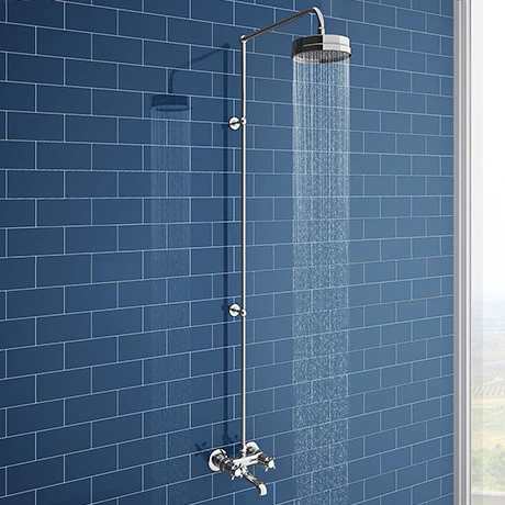 Chatsworth Thermostatic Shower Bar Valve with Rigid Riser & Bath Tap 3 Chatsworth Thermostatic Shower Bar Valve with Rigid Riser & Bath Tap