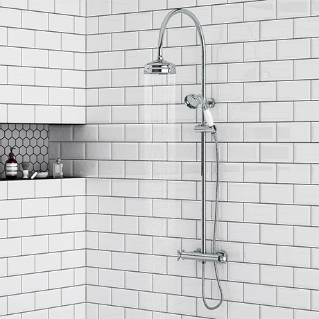 Chatsworth Traditional Thermostatic Shower - Chrome 3 Chatsworth Traditional Thermostatic Shower - Chrome