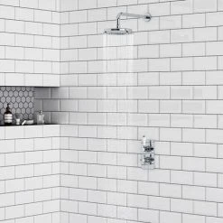 Thames Traditional Shower Package with Concealed Valve + 8" AirTec Head 13 Thames Traditional Shower Package with Concealed Valve + 8" AirTec Head -ShowerLux Shop ESV21 PK d4 460