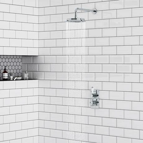 Thames Traditional Shower Package with Concealed Valve + 8" AirTec Head 8 Thames Traditional Shower Package with Concealed Valve + 8" AirTec Head - Image 6