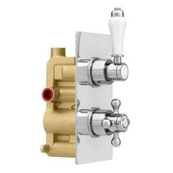Thames Traditional Twin Concealed Thermostatic Shower Valve -ShowerLux Shop ESV21 N D2 460