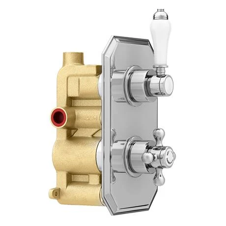 Trafalgar Traditional Twin Concealed Thermostatic Shower Valve 8 Trafalgar Traditional Twin Concealed Thermostatic Shower Valve - Image 6