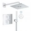 Grohe Grohtherm Cube SmartConnect Head & Handset Shower Set 1 Grohe Grohtherm Cube SmartConnect Head & Handset Shower Set -ShowerLux Shop GBTCUBEHS n p