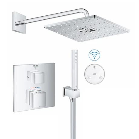 Grohe Grohtherm Cube SmartConnect Head & Handset Shower Set 3 Grohe Grohtherm Cube SmartConnect Head & Handset Shower Set