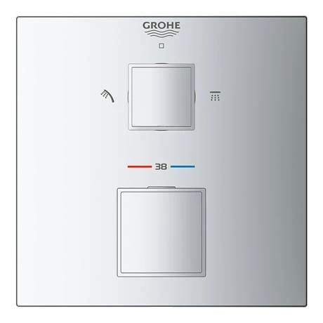 Grohe Grohtherm Cube SmartConnect Head & Handset Shower Set 4 Grohe Grohtherm Cube SmartConnect Head & Handset Shower Set - Image 2