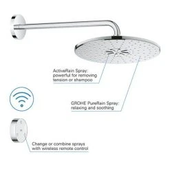 Grohe Grohtherm SmartConnect Round Shower Set 10 Grohe Grohtherm SmartConnect Round Shower Set -ShowerLux Shop GBTROUS D5 460