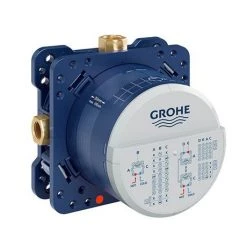 Grohe Grohtherm SmartConnect Square Head & Handset Shower Set -ShowerLux Shop GBTSQUHSS D5 460