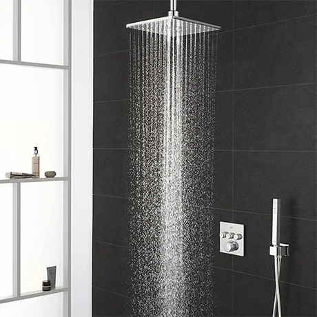 Grohe Grohtherm Smartcontrol Perfect Shower With Ceiling Mounted 310 Cube Shower Head 3 Grohe Grohtherm Smartcontrol Perfect Shower With Ceiling Mounted 310 Cube Shower Head