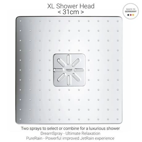 Grohe Grohtherm Smartcontrol Perfect Shower With Ceiling Mounted 310 Cube Shower Head 5 Grohe Grohtherm Smartcontrol Perfect Shower With Ceiling Mounted 310 Cube Shower Head - Image 3
