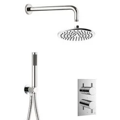 Crosswater MPRO Chrome 2 Outlet 2-Handle Shower Bundle