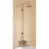 Burlington Anglesey Wall Mounted Bath Shower Mixer w Rigid Riser, Straight Arm & 6" Rose 2 Burlington Anglesey Wall Mounted Bath Shower Mixer w Rigid Riser, Straight Arm & 6" Rose -ShowerLux Shop H295 AN L 460