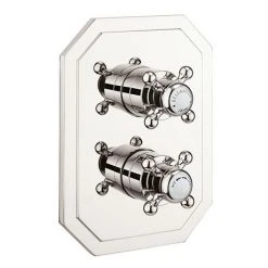 Crosswater Belgravia Nickel Crossbox 3 Outlet Trim Set