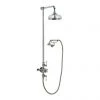 Crosswater - Belgravia Thermostatic Shower Valve with Fixed Head, Handset & Wall Cradle - Nickel 2 Crosswater - Belgravia Thermostatic Shower Valve with Fixed Head, Handset & Wall Cradle - Nickel -ShowerLux Shop HG CRADLEN P