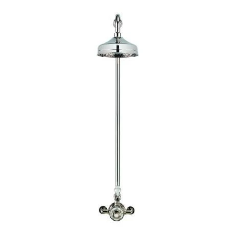 Crosswater - Belgravia Thermostatic Shower Valve with Fixed Head - Nickel 4 Crosswater - Belgravia Thermostatic Shower Valve with Fixed Head - Nickel - Image 2