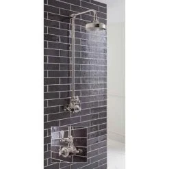 Crosswater - Belgravia Thermostatic Shower Valve with Fixed Head - Nickel 10 Crosswater - Belgravia Thermostatic Shower Valve with Fixed Head - Nickel -ShowerLux Shop HG SHOWERN D2 460