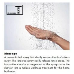 Hansgrohe Croma Vario 2 Spray 65cm Shower Slider Rail Kit with Soap Dish - 27772000 7 Hansgrohe Croma Vario 2 Spray 65cm Shower Slider Rail Kit with Soap Dish - 27772000 -ShowerLux Shop Hansgrohe Massage 2 460