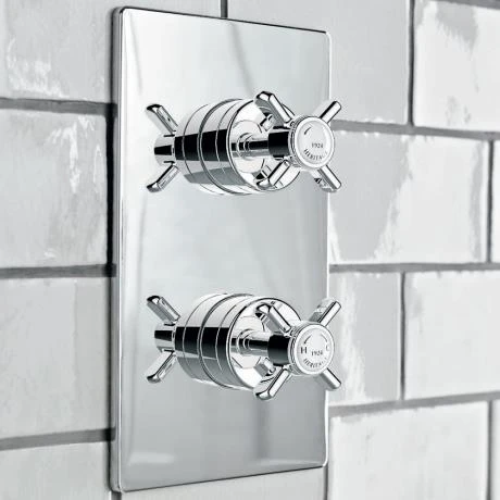 Heritage - Dawlish Dual Control Recessed Valve - Chrome - SDC04 4 Heritage - Dawlish Dual Control Recessed Valve - Chrome - SDC04 - Image 2