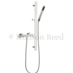 Hudson Reed Quadro Thermostatic Bar Valve with Sheer Slide Rail Kit - Chrome