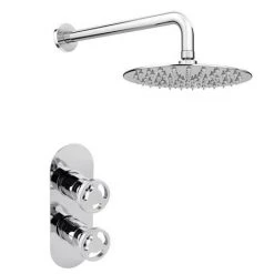 Arezzo Chrome Industrial Style Shower System with Concealed Valve + Head 13 Arezzo Chrome Industrial Style Shower System with Concealed Valve + Head -ShowerLux Shop IS2CHPK d5 460