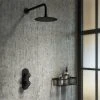 Arezzo Matt Black Industrial Style Shower System with Concealed Valve + Head 1 Arezzo Matt Black Industrial Style Shower System with Concealed Valve + Head -ShowerLux Shop IS2MBPK n p