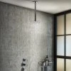 Arezzo Chrome Industrial Style Shower System with Concealed Valve + Ceiling Mounted Head 2 Arezzo Chrome Industrial Style Shower System with Concealed Valve + Ceiling Mounted Head -ShowerLux Shop IS3CHPK n p