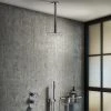 Arezzo Chrome Industrial Style Shower System with Concealed Valve, Handset + Ceiling Mounted Head -ShowerLux Shop IS5CHPK n p