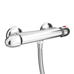 Juno Round Thermostatic Bar Valve - Chrome
