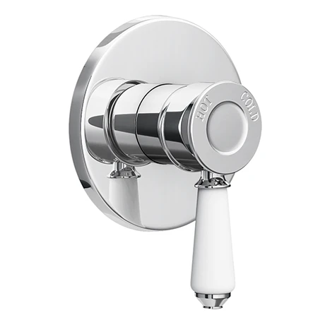 Keswick Round Traditional Chrome Concealed Manual Shower Valve 3 Keswick Round Traditional Chrome Concealed Manual Shower Valve