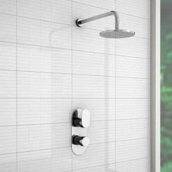 Bosa Modern Twin Concealed Thermostatic Shower Valve 10 Bosa Modern Twin Concealed Thermostatic Shower Valve -ShowerLux Shop LSV91 detail2 460