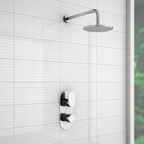 Bosa Modern Twin Concealed Thermostatic Shower Valve 5 Bosa Modern Twin Concealed Thermostatic Shower Valve - Image 3
