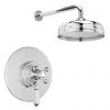 Lancaster Traditional Dual Concealed Thermostatic Shower Valve + Wall Mounted 8" Rose 2 Lancaster Traditional Dual Concealed Thermostatic Shower Valve + Wall Mounted 8" Rose -ShowerLux Shop Lancaster Traditional Dual Concealed Thermostatic Shower Valve inc Wall Mounted 8 Rose p