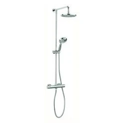 Crosswater - Fusion Multifunction Thermostatic Shower Valve with Fixed Head and Shower Kit - MB500RM