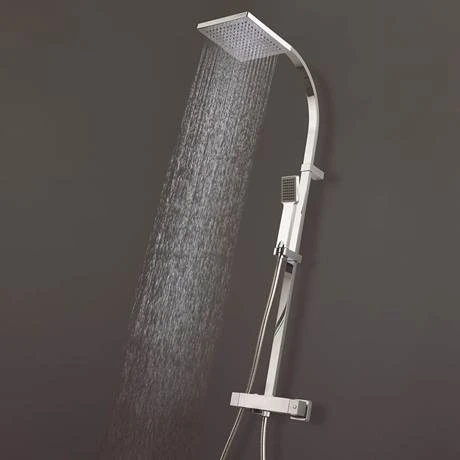 Crosswater - Planet Multifunction Thermostatic Shower Valve with Fixed Head and Shower Kit - MB510SQ 4 Crosswater - Planet Multifunction Thermostatic Shower Valve with Fixed Head and Shower Kit - MB510SQ - Image 2