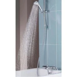 Aqualisa - Midas 100 Thermostatic Bath Shower Mixer with Slide Rail Kit - MD100BSM -ShowerLux Shop MD100BSM D3 460