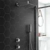 Milan Square Concealed Individual Diverter + Thermostatic Control Valve with Handset + 300mm Shower Head 2 Milan Square Concealed Individual Diverter + Thermostatic Control Valve with Handset + 300mm Shower Head -ShowerLux Shop MIL ISV PK2 nwp
