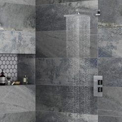 Milan Square Shower Package with Concealed Valve + Head