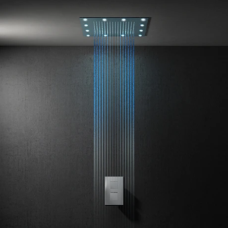 Milan 400mm LED Square Shower Package with Concealed Valve 3 Milan 400mm LED Square Shower Package with Concealed Valve