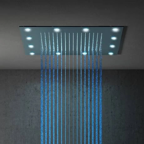 Milan 400mm LED Square Shower Package with Concealed Valve + Handset 6 Milan 400mm LED Square Shower Package with Concealed Valve + Handset - Image 4