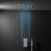 Milan 400mm LED Square Shower Package with Concealed Valve + Handset 2 Milan 400mm LED Square Shower Package with Concealed Valve + Handset -ShowerLux Shop MIL400PK2 p