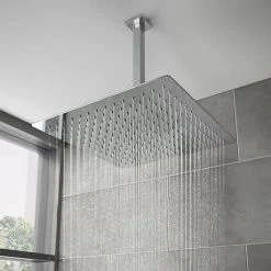 Milan Twin Concealed Thermostatic Valve + 400x400mm Rainfall Shower Head -ShowerLux Shop MILSP06 d7 460