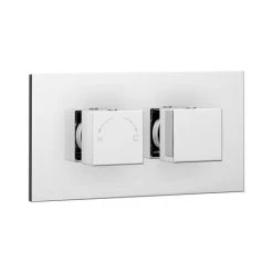 Milan Modern Square Concealed Twin Shower Valve - Chrome 11 Milan Modern Square Concealed Twin Shower Valve - Chrome -ShowerLux Shop MISVC01 nw d4 460