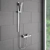 Milan Bar Shower Package w. Flat Minimalist Slider Handset Kit -ShowerLux Shop MMBSFT1 p
