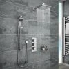 Milan Concealed Shower Valve with Slide Rail Kit + Wall Mounted Fixed Head 2 Milan Concealed Shower Valve with Slide Rail Kit + Wall Mounted Fixed Head -ShowerLux Shop MSHWPK n p